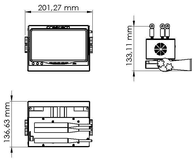 CRE-XVR-404 — Teknik Ölçüler